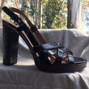 Miu Miu Patent Leather Platform Sandals